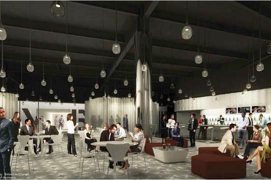 A rendering of The Court Side Club at the Barclays Center.